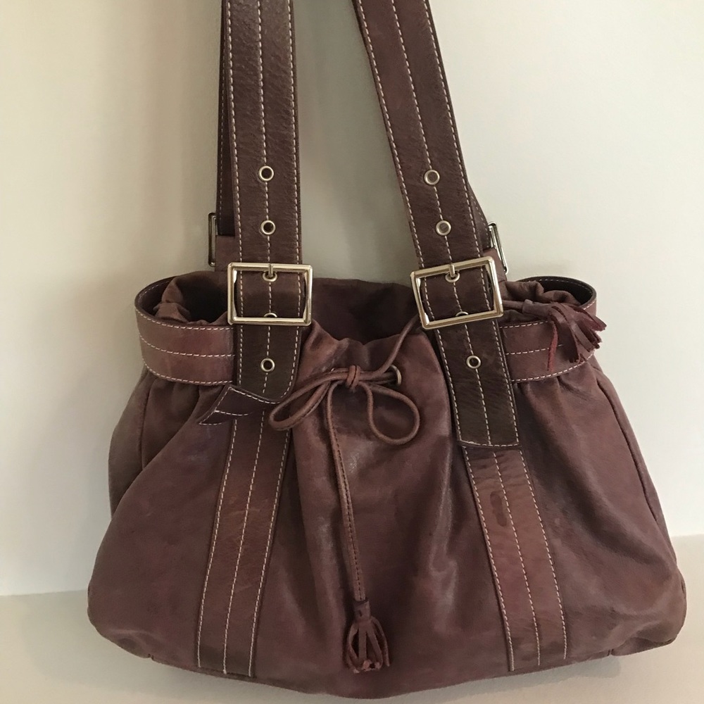 Brownish purple purse